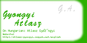 gyongyi atlasz business card